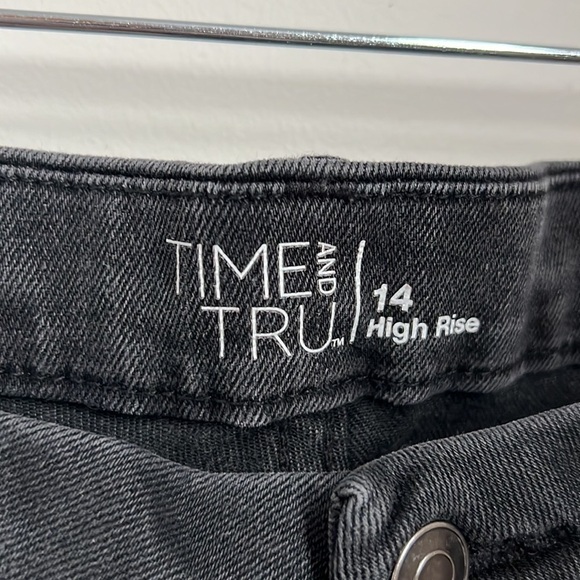 Malocchio Collection - Black Wide Leg Jean with Bleached Eye Designs - Picture 4 of 5